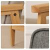 通用 Double Kids Sofa Couch/PVC Leather Toddler Chair Couch/Wooden Frame 2 Seater Children Sofa (Gray)