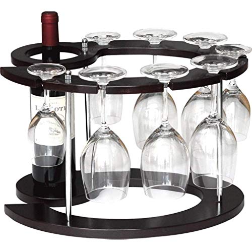 AFLHYJK Home Living Room Multi-function Floor Wine Rack | Wall Decoration Composite Plate Wine Rack Inverted Glass Wine Rack | Decorative Goblet