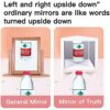 Teksome True Mirror Non Reversing | Real Mirror Non Reversing | Inverted Mirror | Non Reversing Mirror | True Mirror Non Reversing | Portable Mir