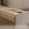 meistar Flexible Sofa Arm Tray - Over The Armrest Table with Cup Holder - Couch Armrest Table for Drinks and Snacks - Convenient Over Arm Sofa Ta