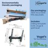 Vogel's TVM 3415 tilting TV wall bracket for 32-65 inch TVs, Max. 55 lbs (25 kg), TV wall mount max. VESA 400x400, Universal compatibility