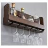 ZYZMH Log Wine Lac Hanging on the Wall Decoration Wine Rack Room Wine Rack Home Creative Bottle