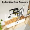 Mounting Dream TV Wall Bracket Mount for Most 26-65 Inch TVs, Max VESA 400x400mm, Tilt Swivel for TV Max 45kg, Full Motion Double Arms Fit OLED L
