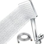 Shower Head, FOXCOOL Shower Head with Hose 2m Universal High Pressure Shower Head and Hose Set Bathroom Shower Head with 6 Settings Spray Mode, W