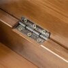 WALNUT Shoe Bench Rack Removable Cushion Hidden Storage Compartment Side Drawer Shoe Storage Organizer Shoe Cabinet (Color : Rosso, Size : 32x46x