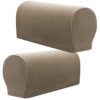 XIEHUZA Arm Rest Covers, Stretch Armchair Couch Armrest Chair Covers for Furniture Protector, Anti-Slip Sofa Chair Arm Caps Spandex Polyester Sli