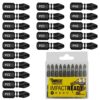 20 x SabreCut SCPB25_20 25mm PZ2 PZ3 PH2 Impact Screwdriver Driver Bits Set Single Ended PoziDriv POZI No.2 No.3 Phillips No.2 Heavy Duty Includi