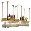 Wine Glass Holder Inverted Wine Rack Simple Style Iron Hanging Wine Glass Holder Ceiling Decorative Frame J1013, PIBM, a, 120x35cm