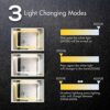 Anti-fog Bathroom Mirror,Frame less Rectangle LED Vanity Mirror for Wall Mounted Bathroom Mirror Lighted Vanity Mirror with Touch Switch Bathroom