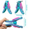 2 Pcs Flip Flop Beach Towel Clips, Portable Towel Holder Clips, Clothes Pegs Beach Chair Towel Clip, Secure Clips for Beach Chairs Deck Patio Poo