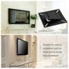 Goshyda Wall-mounted Stand, Metal Black Wall-mounted Stand Bracket Holder for 12-24 Inch LCD LED Monitor TV PC Computer Screen