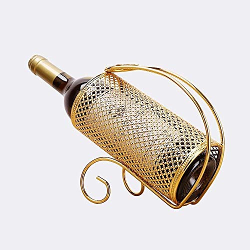 DLOETT Simple Electroplating Craft Wine Steel Red Wine Beer Wine Holder Household Wine Bottle Rack