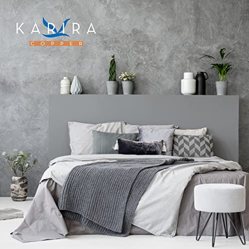 KARIRA Luxury Bamboo Bed Sheet Set | Luxuriously Soft, Breathable and Sustainably Manufactured | 4 Piece 18" Pocket 400TC 100% Viscose from Bambo