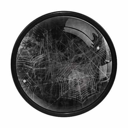 Halloween Spider Web Furniture Knobs Set of 4 for Home, Office, Kitchen, Bathroom Cabinet, Dresser and Cupboard