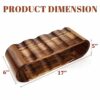 GooComfy (2023 Upgrade) Wooden Countertop Wine Rack, 8 Bottles Tabletop Champaign Holder, for Home Display and Wine Gift
