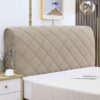 SUCHETA Velvet Bed Headboard Slipcover Full Queen California King Size Bed, Stretch Bed Headboard Cover Soft Dustproof Protector (Color : F, Size