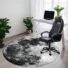 Khalidah Office Chair Mat for Hardwood & Tile Floor, 47" × 47" Computer Chair Mat for Rolling Chair, Under Desk Low-Pile Rug, Multi-Purpose Floor