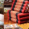 QUANJJ 3-Fold Mat with Triangle Cushion – Comfortable TV Pillow, Foldable Mattress with Cushion 165x50x30cm