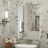TETOTE 16x24 Inch Silver Frame Mirror, Bathroom Vanity Mirror for Wall, Modern Rectangle Round Corner Matte Framed Mirror (Horizontal/Vertical)