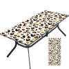 Tablecloth for Folding Table, boho Picnic Table Cover, Waterproof Fitted Table Covers for 6 Foot Tables, Elastic Rim Plastic Table Cover for Picn