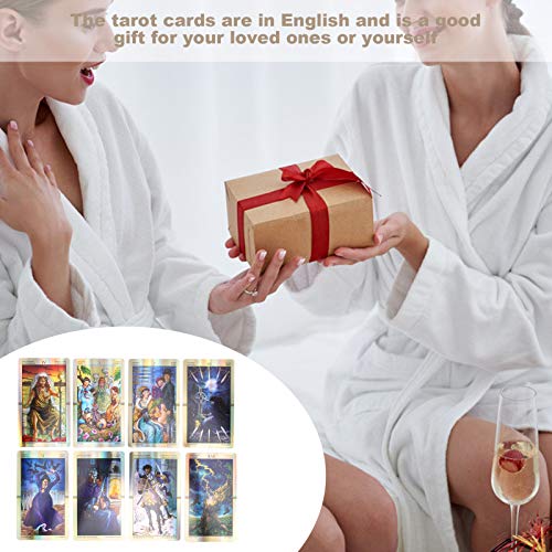 ALREMO HUANGXING - Tarot Deck, Watercolor Images Beautiful Vivid Rich Details English Divination Cards for Party for Friends for Home