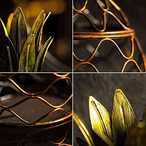 CZDYUF Iron Wine Rack - Creative Decoration Pineapple Shape Minimalist Wine Cabinet Decorations