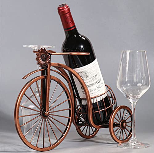 CdyBox Vintage Bicycle Wine Rack Wine Glasses Ornament Home Wine Cooler Table Decoration Wine Glass Rack