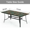 Tablecloth for Folding Table, boho Picnic Table Cover, Waterproof Fitted Table Covers for 6 Foot Tables, Elastic Rim Plastic Table Cover for Picn