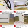 Single Layer Shoe Cabinet Flip Frame Shoe Rack Hinges Flip Drawer Hinge Black Shoe Cabinet Dump Rack with Mounting Accessories