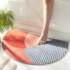 THRILRUG Half Round Inside Door Mats for Front Door, 17"x28" Entryway Rug Boho Door Mat,Half Circle Cute Welcome Mat for Entrance,Semicircle Mud