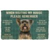Agriism Door Mat Indoor Entrance Please Remember English Springer Spaniel Dogs House Rules Doormat Personalized Gifts Home Decor Housewarming Dec