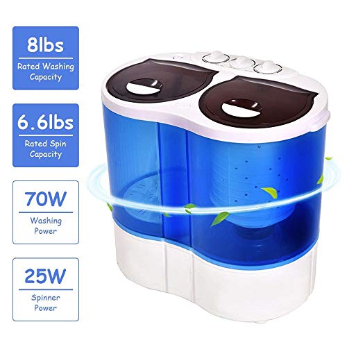 XIAOJUN Portable Compact Twin Tub Mini Washing Machine Condos Motor Homes RV's Camping Compact size Washing Machine