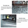 Stylish Simplicity Ceiling Wine Glass Holder Vintage Wrought Iron Metal Household Goblet Rack Modern Minimalist Creative Display Storage Glass Wi