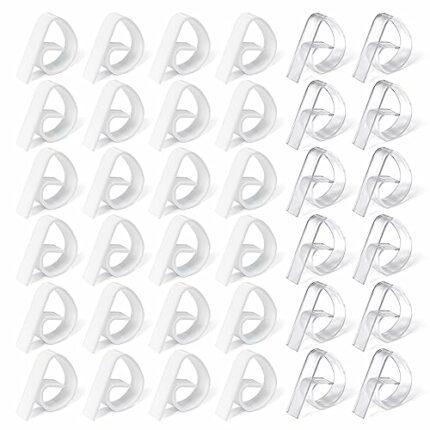 GVSAVY 36pcs Tablecloth Clips, Plastic Tablecloth Clips, Thick Tablecloth Clips, Tablecloth Holder, for Thick and Thin Tables Indoor and Outdoor