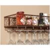 Stylish Simplicity Retro Stylish Simplicity Down Wine Rack Simple Creative Multi-Function Display Storage Wine Glass Holder Restaurant Kitchen Ba
