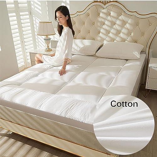 UE-MAOLU Japanese Tatami Mattresses, Futon Thicken Floor Mattress Soft Portable Sleeping Pad Foldable Roll Up Double Single Mattress Floor Lounge