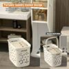 11" W Skinny Bathroom Storage Cabinet, 2/3/4 Tier Toilet Paper Holder Cabinet with Drawers, Narrow Pantry Cabinet for Bedroom, Bathroom, Office,
