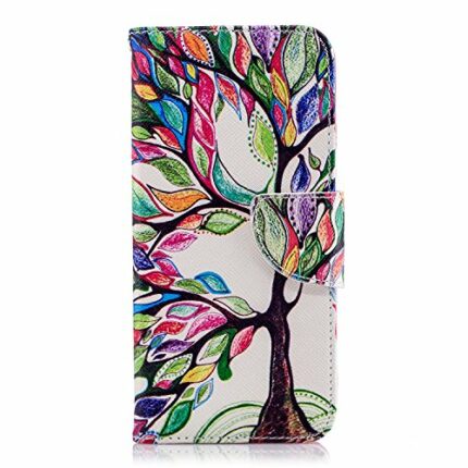 Samsung Galaxy J6 Case Leather, Shockproof PU Leather Notebook Wallet Case with Kickstand Function Card Holder and ID Slot Slim Flip Protective S