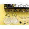 Wall-Mounted Stylish Simplicity Wine Rack Simple Iron Art Creative Display Storage Wine Rack Wine Glass Holder - Restaurant Kitchen Bar Floating