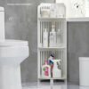 DINGZZ Mobile Waterproof Washbasin Cabinet Shelf Corner Bathroom Cabinet Floor-standing Bathroom Furniture
