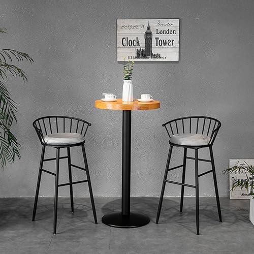 Bar Stools Set of 2, Velvet Bar Height Chairs with Back Upholstered Kitchen Counter Stools Modern Barstools for Breakfast Dining Room Living Room