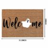 20x31.5In Halloween Fall Door Mat for Front Door - Welcome Ghost Home Pumpkin Decorative Doormat Halloween Party Non-Slip Floor Mat Switch Mat fo