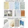 Black Towel Rack No Drill Towel Holder Stainless Steel Towel Rail Self Adhesive Wall Mounted For Bathroom Toilet,B,60cm