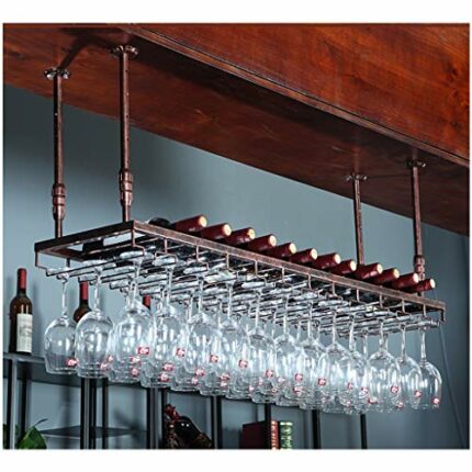 Stylish Simplicity Industrial Retro Wine Glass Stylish Simplicity Rack Simple High Glass Display Storage Storage Glass Holder Adjustable Height R