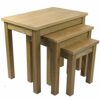 Vida Designs Oak Occasional Oakridge Nest Of Tables