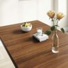 IMUsee 3-Piece Dining Table Set, Modern Table Dinette Set with 2 Benches for Kitchen, Dining Room, Space-Saving Furniture, Sturdy Structure, Easy
