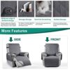 Waterproof Recliner Chair Cover, Recliner Sofa Coves with 6 Side Pockets, Anti-fouling 1 Seats Recliner Armchair Cover, Non-slip Chair Protectors