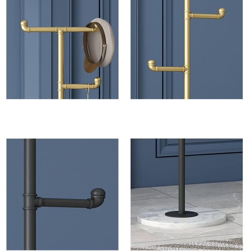 maozi Coat Hanger Floor Bedroom Coat Hanger Marble Home Creative Coat Hanger Living Room Hanging Bag Rack (Color : Argento, Size : 170 * 32cm)