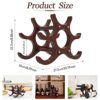 Wine Rack Soarkey Wooden Wine Holder Stand, 6 Bottles Free Standing Wine Storage Racks,Wine Bottle Storage Organizer for Kitchen, Bars, Pantry, W