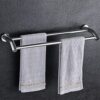 Bathroom Bathroom Towel Rack Stainless Steel Wall Mount Double Towel Bar Tower Hanger/70Cm